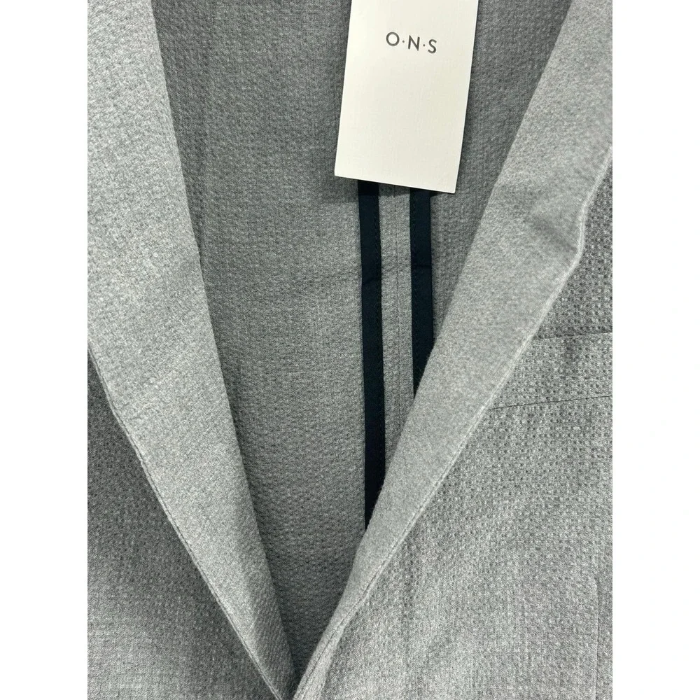 ONS‎ Clothing Blazer O.N.S Men's Gray Unstructured Stretch Size Medium MSRP $268